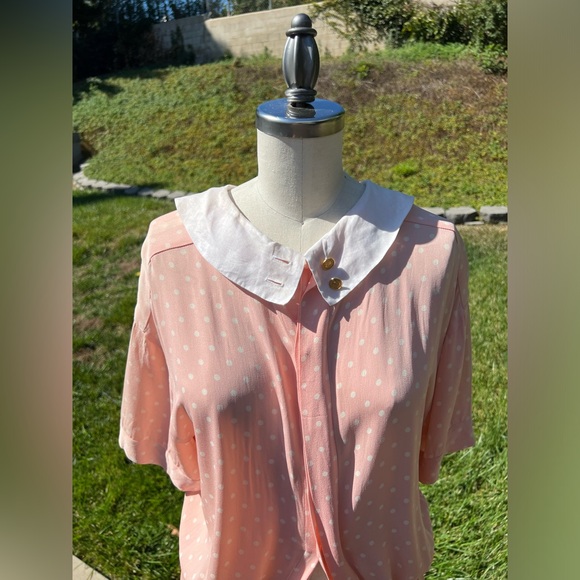 *RARE* Vintage Chanel Boutique Pink Polka-Dot Dress - Picture 13 of 13